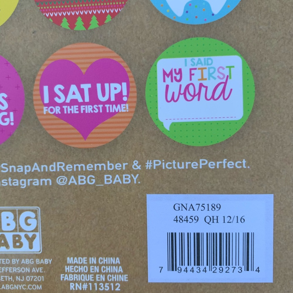 🟢 Rising Star Baby Girls Milestone Belly Stickers New NIP - Picture 5 of 6